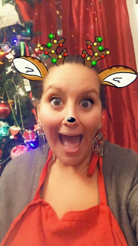 Nat with a Reindeer filter