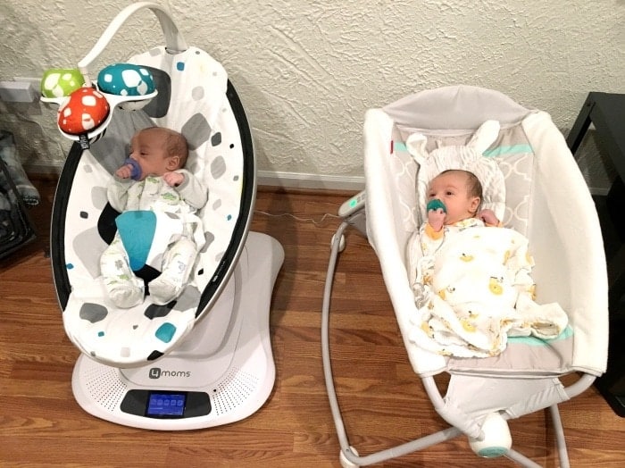 twin baby swing