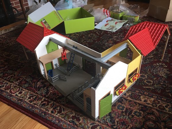 large Farm World set with animals
