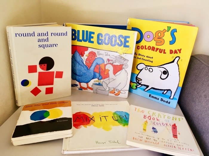 teach kids about color little blue and little yellow book