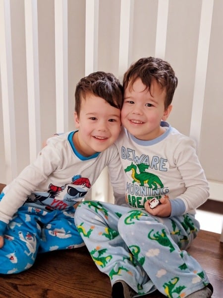 twin boys in pajamas I'm Not the Mom That Goes Above and Beyond