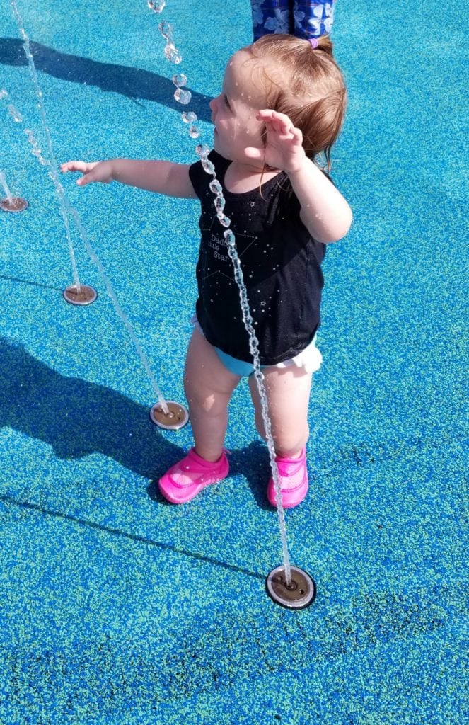 girl on splash pad one on one dates