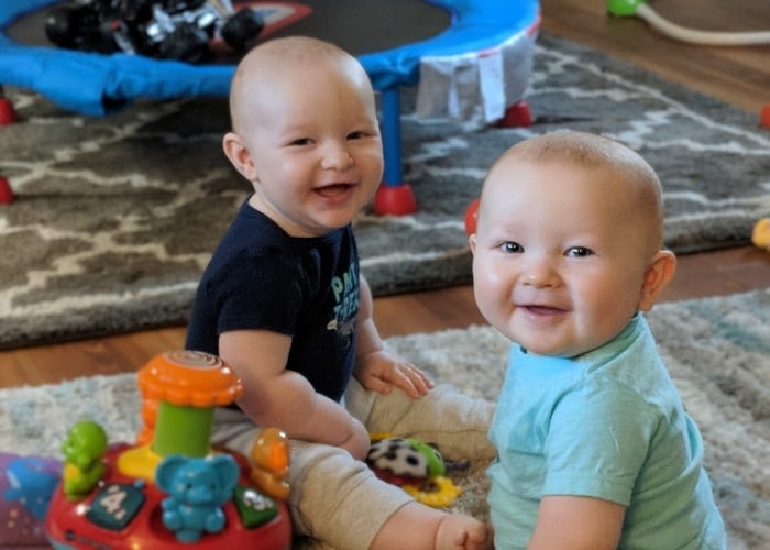 The First Year with Twins 9 Months Old