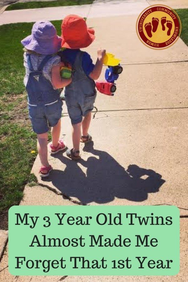 My 3 Year Old Twins Have Almost Made Me Forget That 1st Year