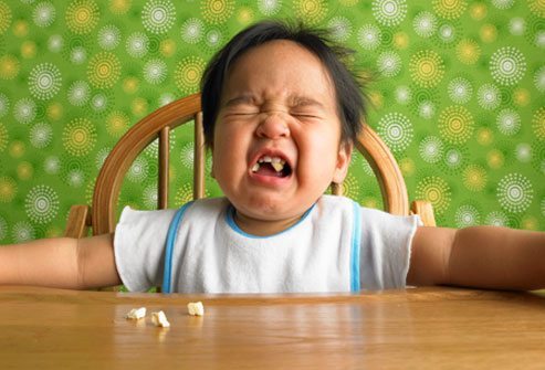 baby crying while eating at table occupational therapy