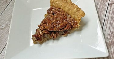 pecan pie on a plate