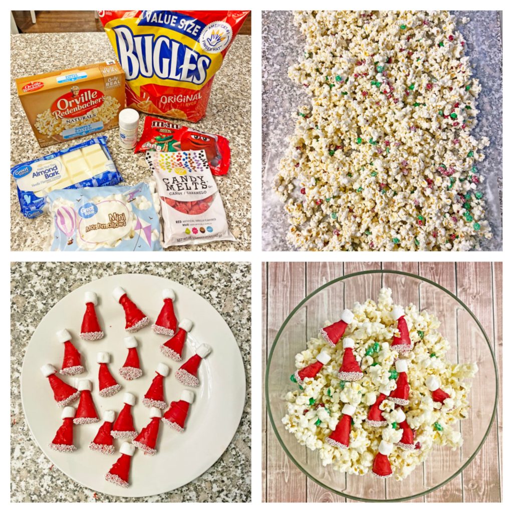 santa hat party mix recipe