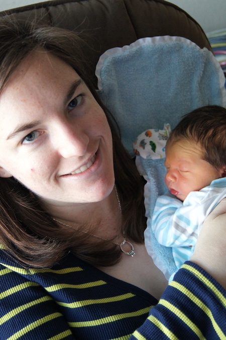 mom holding newborn you deserve to be happy