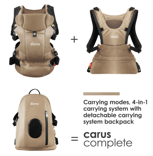 diono carus complete carrier babywearing