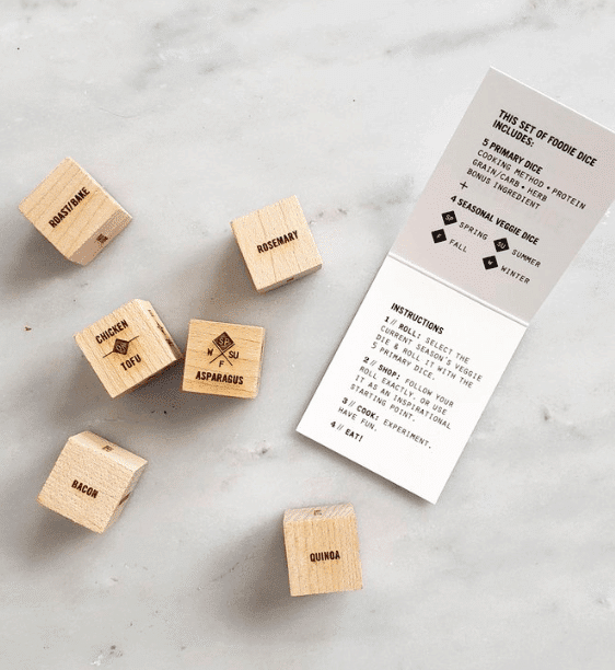 foodie dice father's day gifts