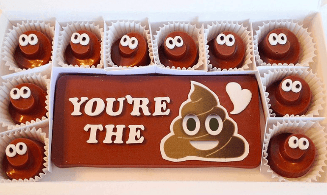 poop emoji chocolates father's day gifts
