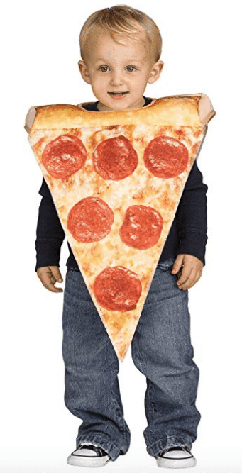 Toddler pizza costume. 