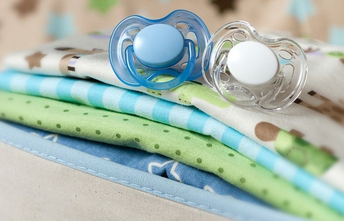 pacifiers and receiving blankets