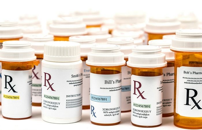 medication prescription bottles