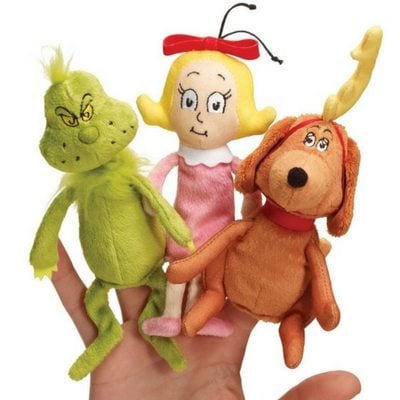 Manhattan Toy Co Grinch finger puppets