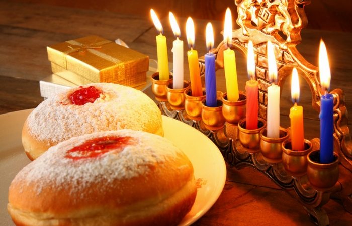 Hanukkah menora