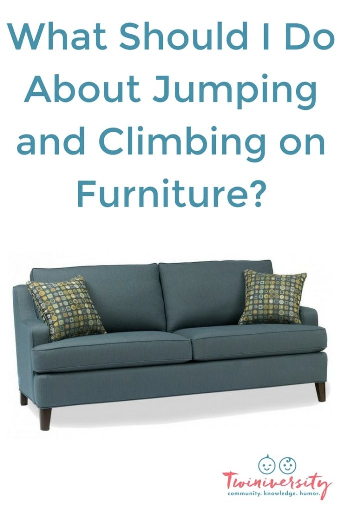 climbing on furniture