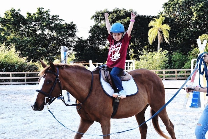 young girl on horseback after-school activities
