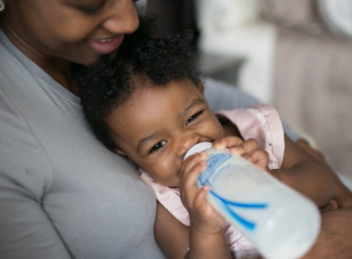 bottle feeding twins on the go