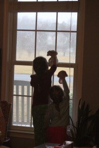 cleaning with kids