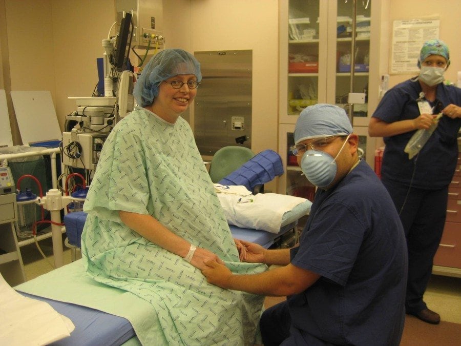 mom and dad waiting for c-section c-section prep tips