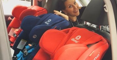 nat with three Diono seats