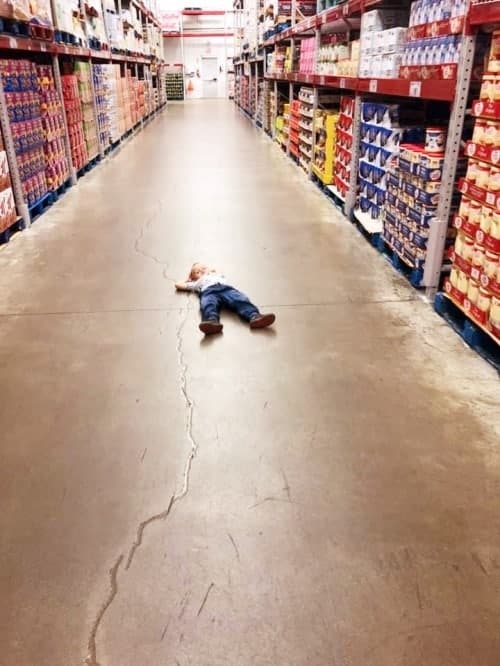 child having tantrum in costco get easier