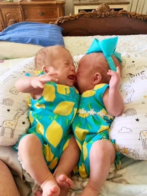 get easier newborn twins crying