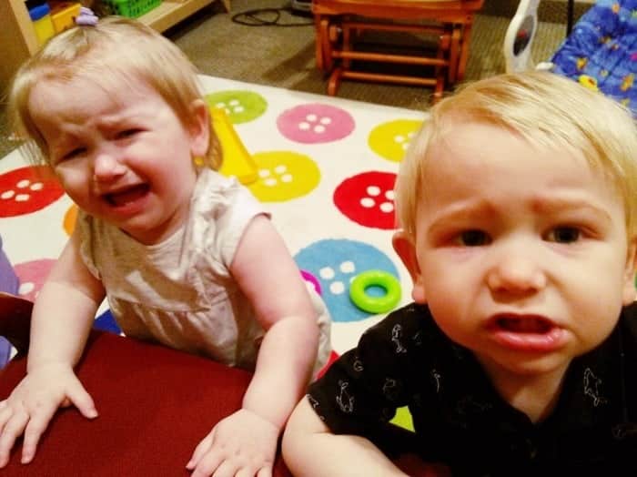 toddler twins crying get easier