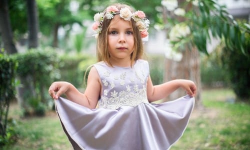 girl in dress Boy and Girl Twins