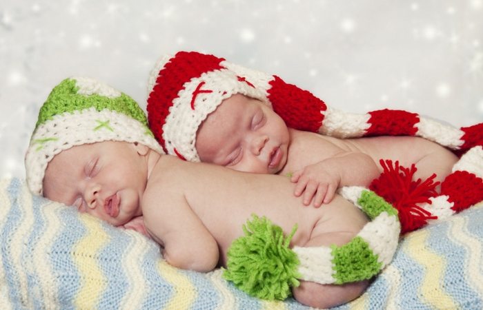 holidays with newborn twins