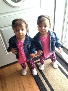 Meghan's twin girls