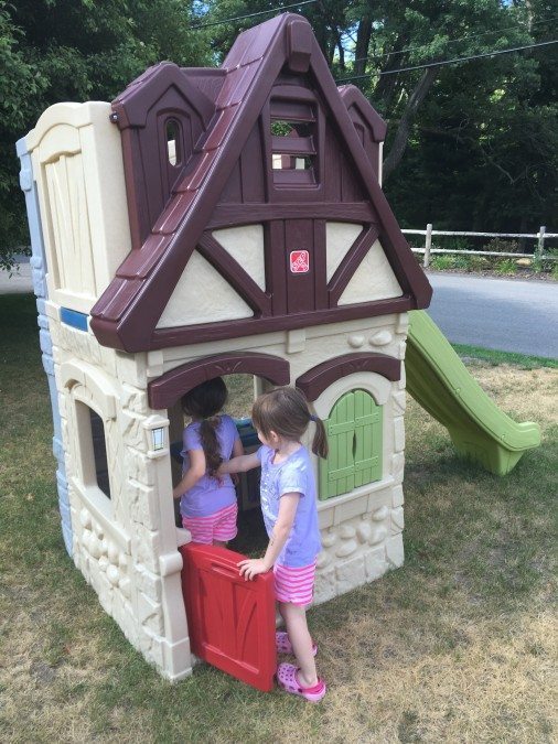 step2 2 story playhouse with slide