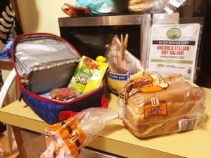 food and lunchbox on a kitchen counter lunch packing tips