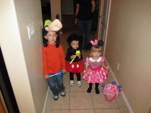Mickey Mouse, Minnie Mouse & Goofy