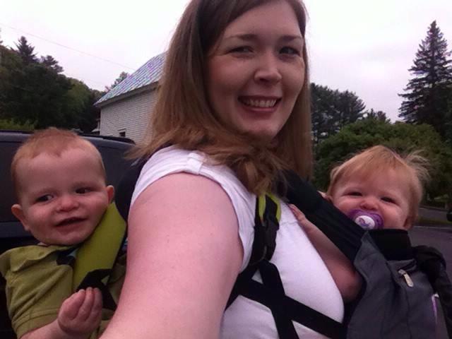 babywearing twins