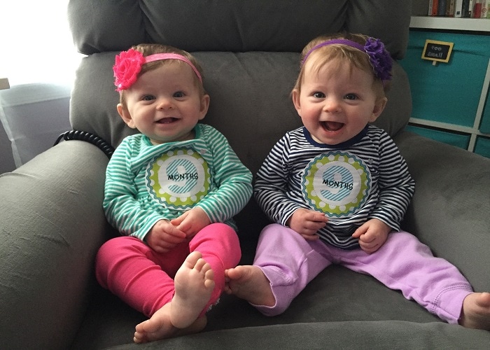 twins 9 months old