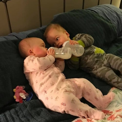 The First Year with Twins 9 Months Old