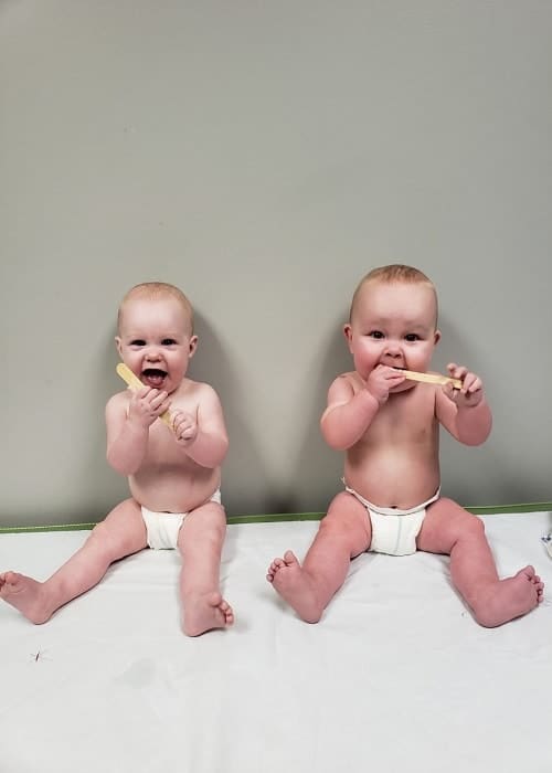 The First Year with Twins 9 Months Old