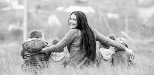 nights alone with twins mom and her children