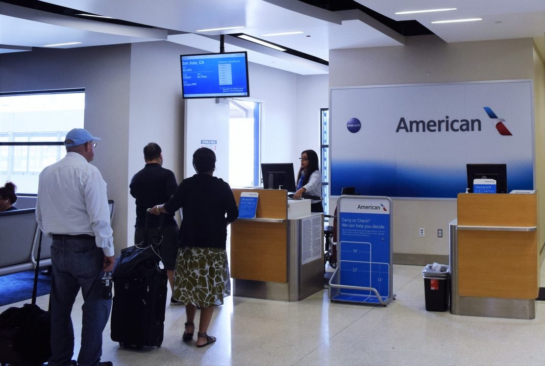 american airlines stroller gate check