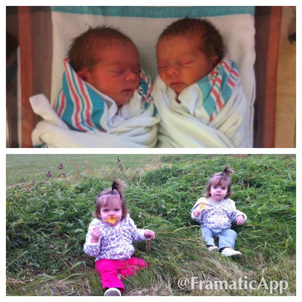 Born at 34&6... At 4.8 pounds and 4.12 pounds. Baby A spent 11 days in NICU, and Baby B spent 10 days... Very healthy and happy! preemie twins