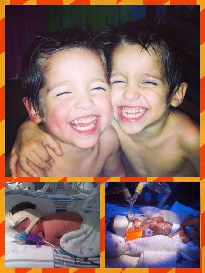 Travis & Victor, born at 29 wks, 2lbs 10oz & 2lbs 15oz. Turning 4 next month!! 