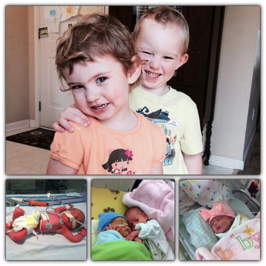 My b/g twins were born at 31w 5 days. I was on hospital bed rest for more than a month before they were born. My son was in the NICU for 73 days, he had multiple complications, but thank God he is healthy! My daughter spent 28 days in the NICU, she was a feed and grow baby. They will be 3 next month!