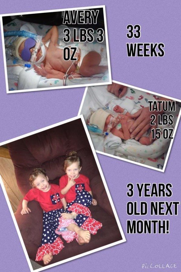 They spent a month in the NICU and came home together! preemie twins