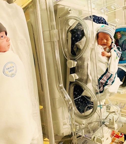 baby twins in the NICU signs of preterm labor