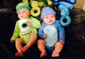 Mike and Sully from Monsters Inc.