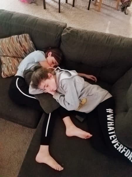 teen girls sleeping Teen Twin Bond