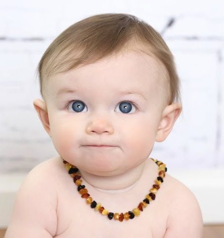 amber teething necklace