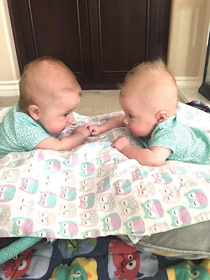 tummy time twins first day home schedule